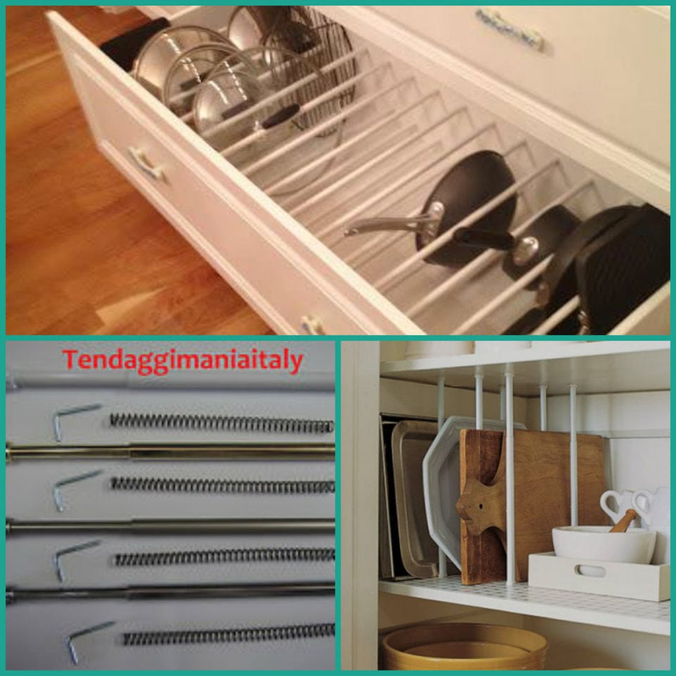 Guardate cosa è possibile fare con delle semplici ed economiche aste per tendine