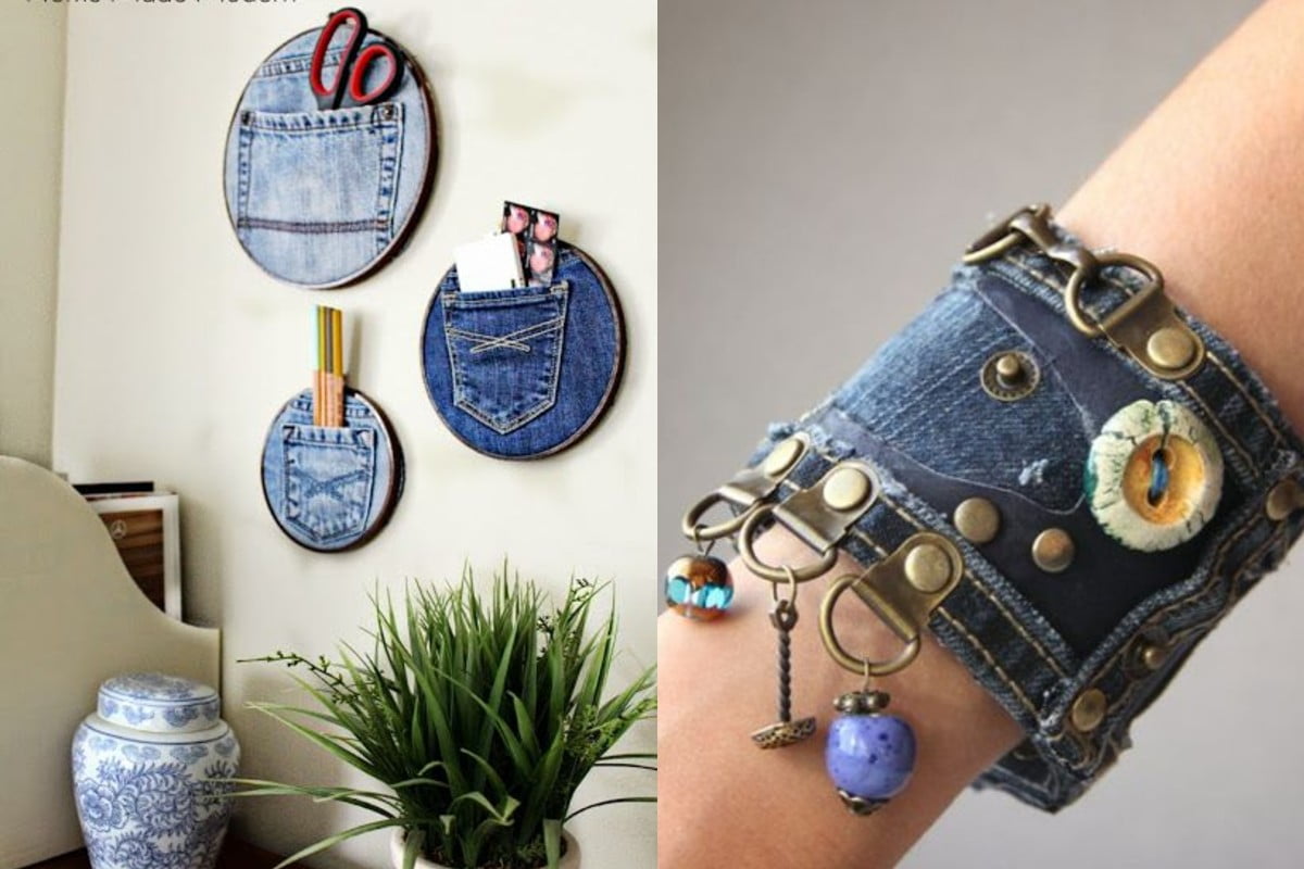 20 superidee per creare piccoli riciclo jeans