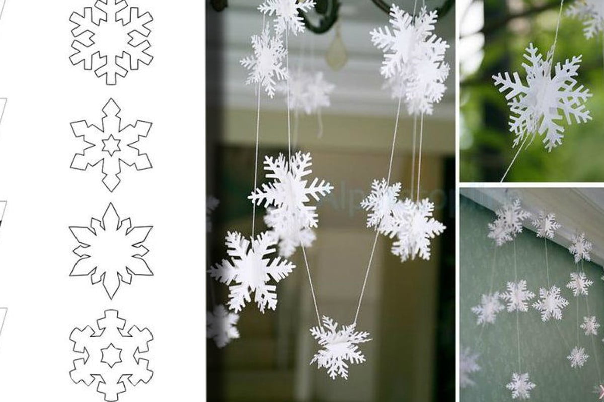 vuoi imparare a realizzare i fiocchi di neve carta