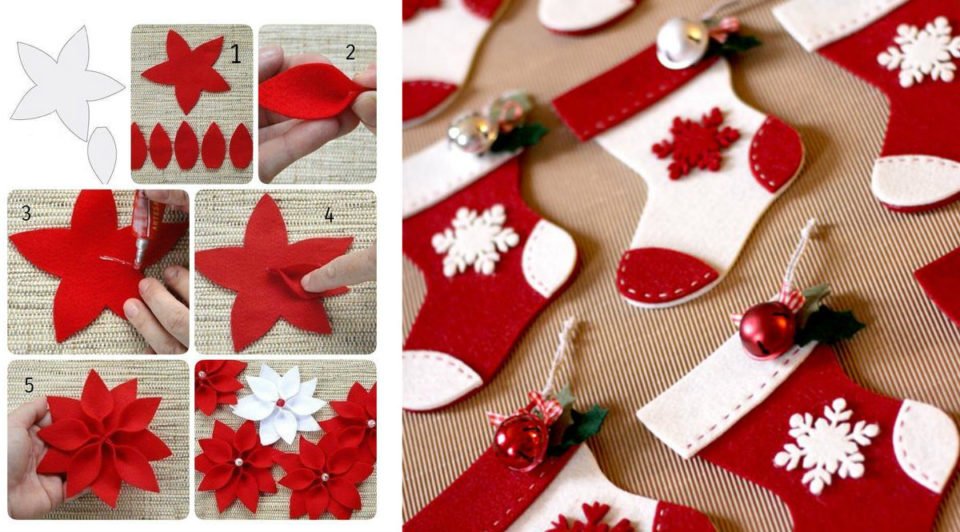 Natale quest'anno lo voglio di feltro. 36 decorazioni con cartamodello!