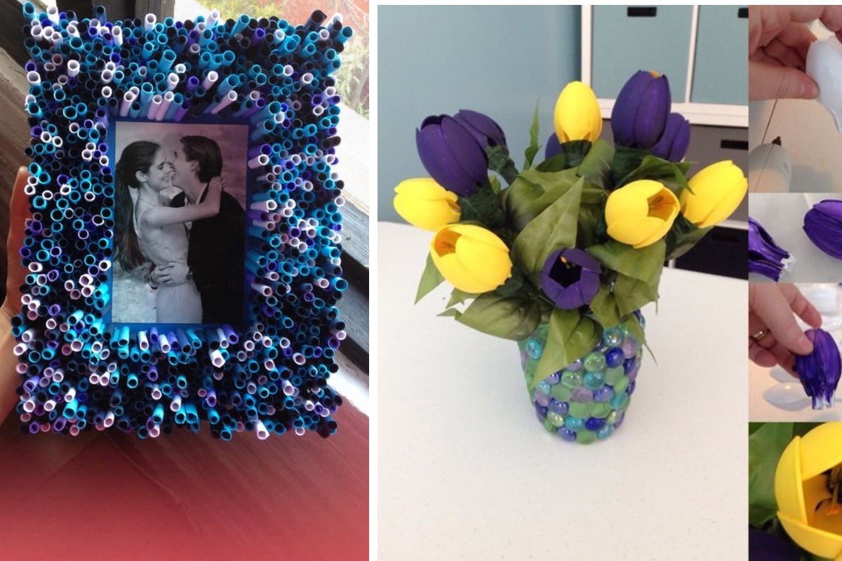 20 idee riciclo cannucce posate riciclo plastica