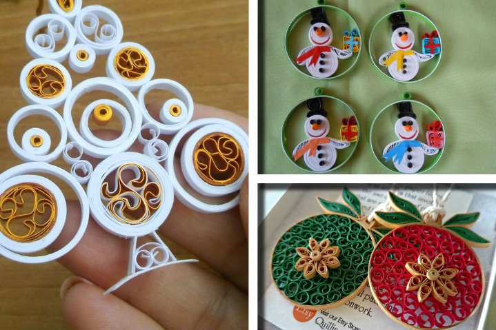 Natale & quilling:  20 idee dimostrative per affezionarsi a questa fantastica tecnica