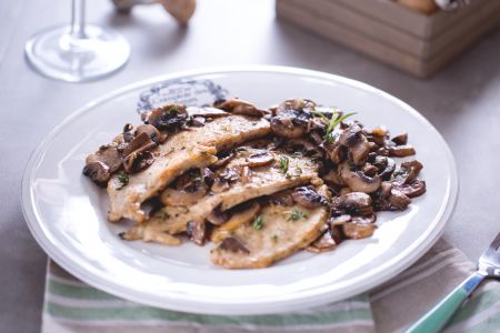 scaloppine ai funghi