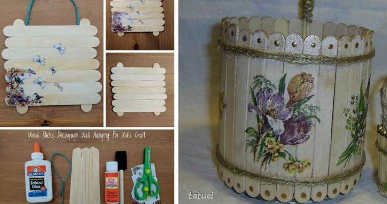 1000 idee da realizzare con i fantastici stecchi di gelato. Strepitose!!!