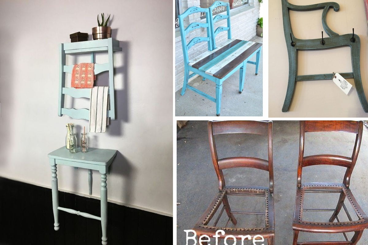 25 modi creativi per riutilizzare riciclo vecchie sedie