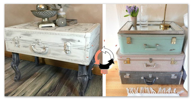Riciclo vecchie valigie: 20 idee per arredare con il riciclo creativo