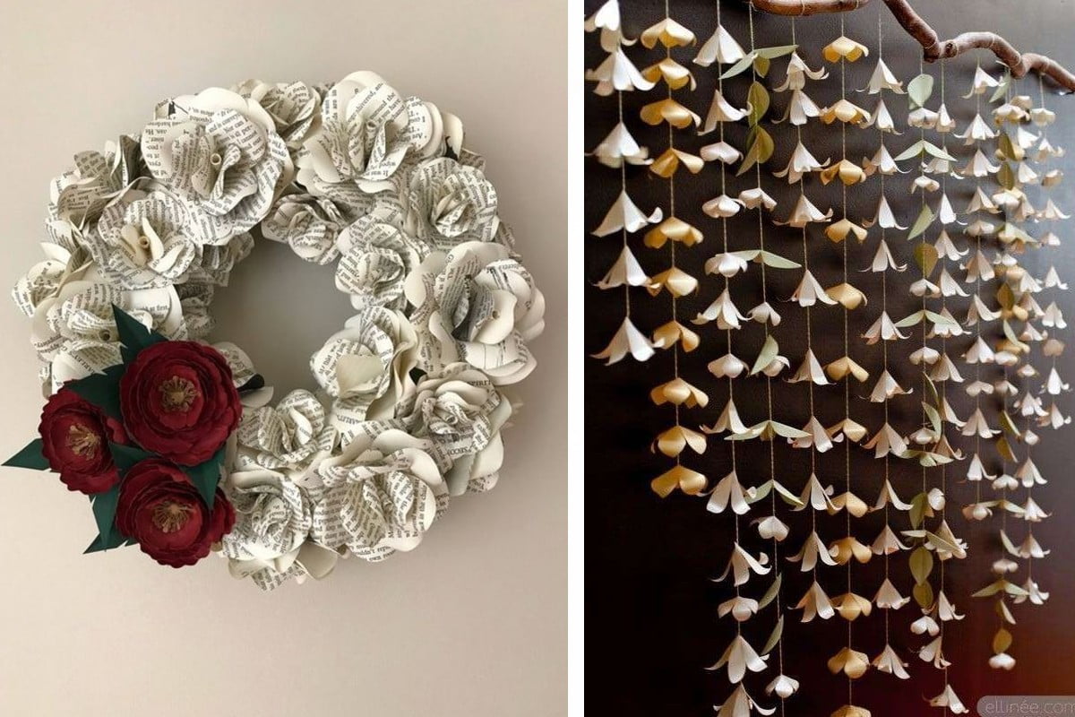 riciclo carta decorazioni uniche e riciclo carta e riviste
