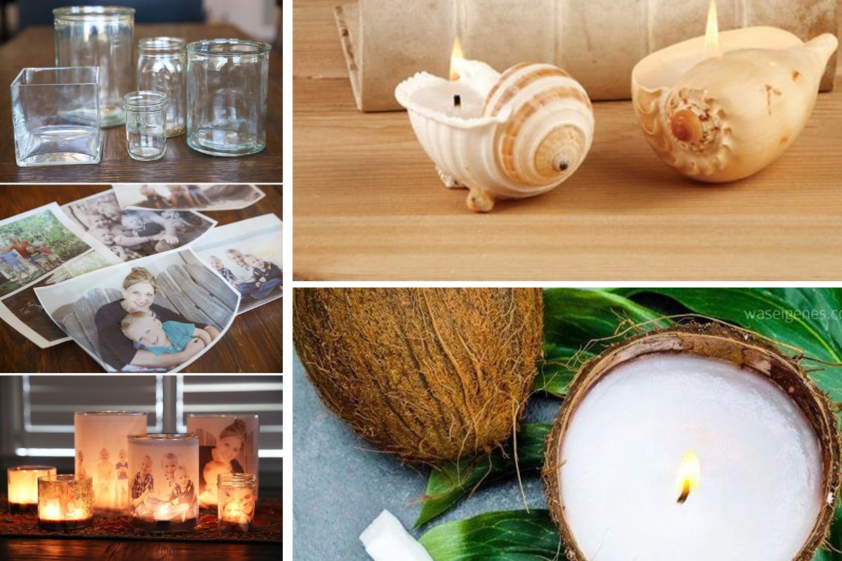 portacandele fai da te con candele fai da te 1