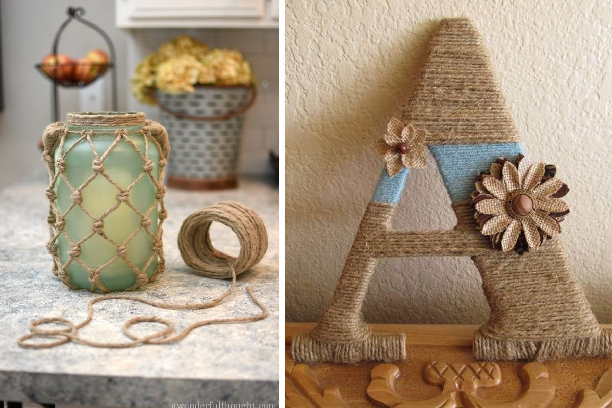 riciclo e fai da te idee con lo spago