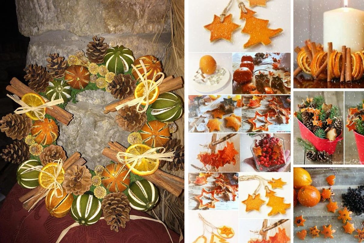 30 decorazioni fai da te decorazioni con bucce