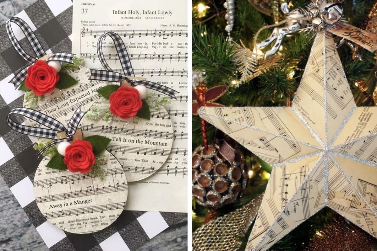 decorazioni originali 1000 idee per decorazioni natale con spartiti