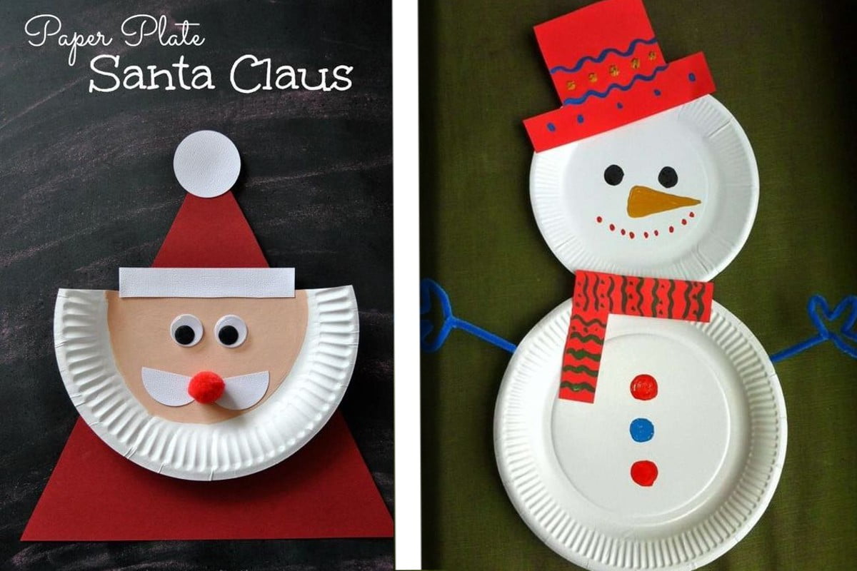 lavoretti di natale 20 idee riciclo piatti di plastica natale