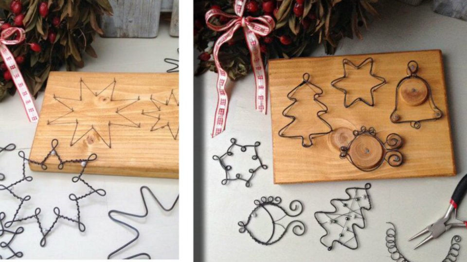 Fil di ferro fai da te: 31 Fantastiche decorazioni Natalizie semplici ed economiche