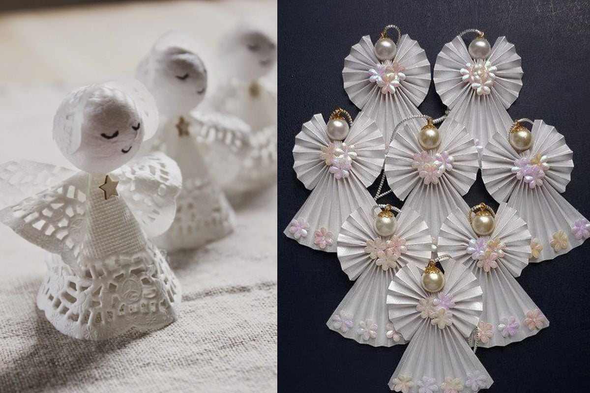 angeli di carta 20 idee angeli di carta