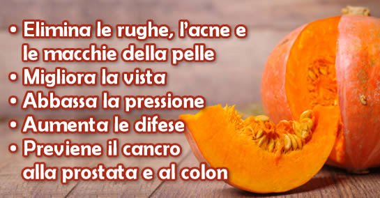 benefici della zucca