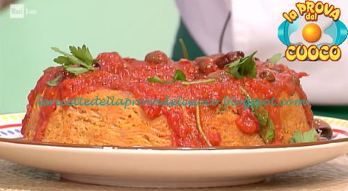 ciambellone di spaghetti alla puttanesca