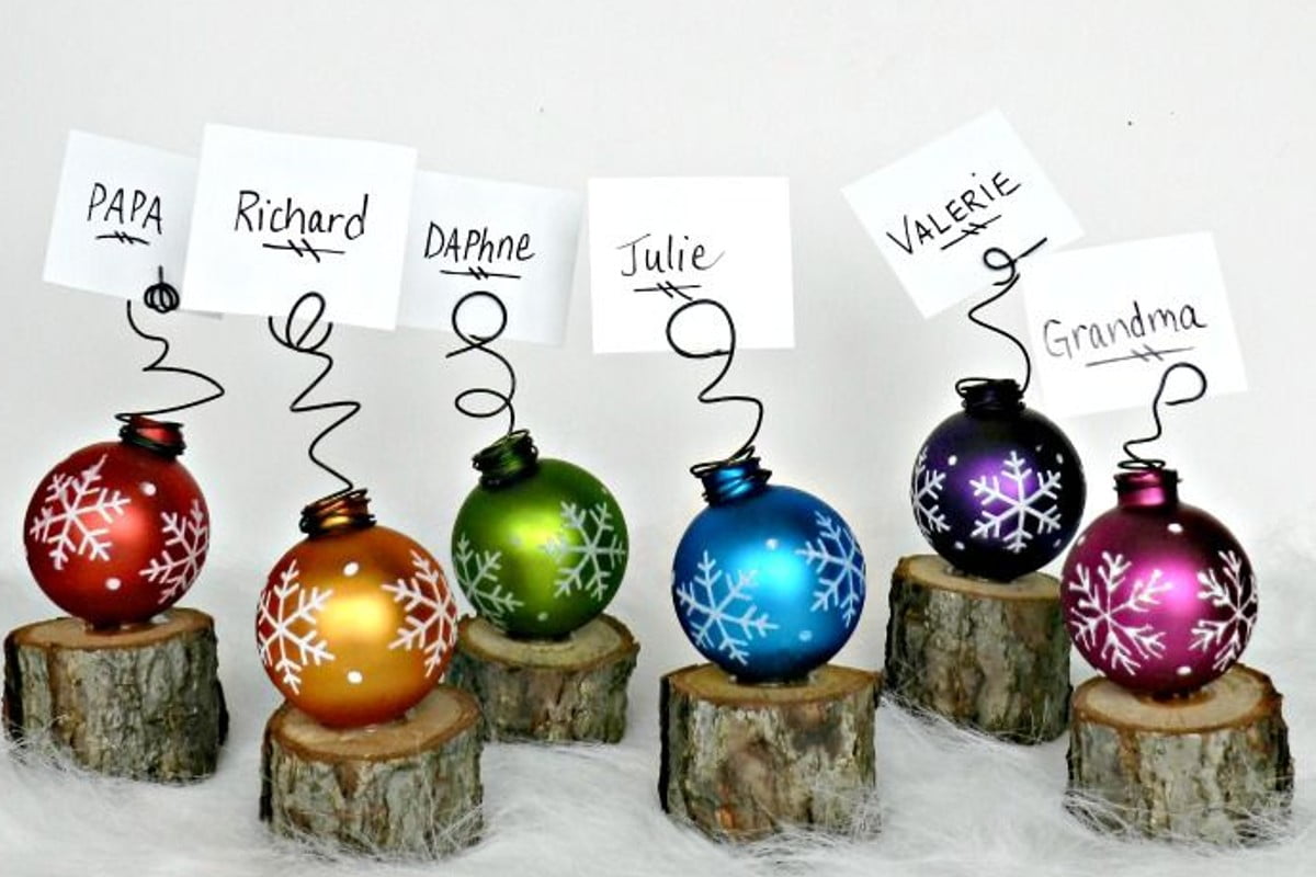 segnaposto originali per il natale segnaposto fai da te natale 1