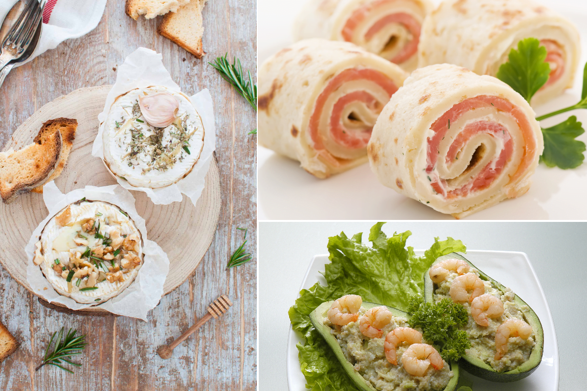 7 antipasti con solo tre antipasti con tre ingredienti