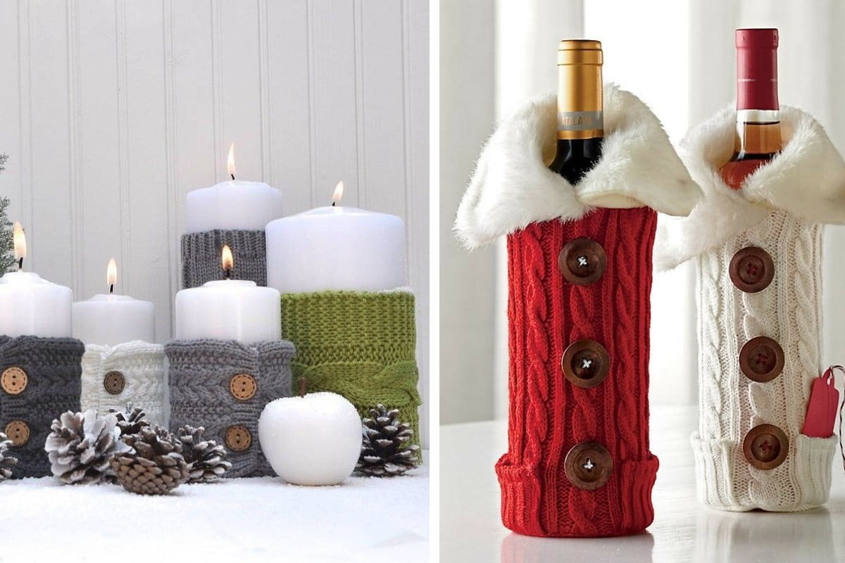 addobbi e regali natalizi riciclando riciclo vecchi maglioni natale 1
