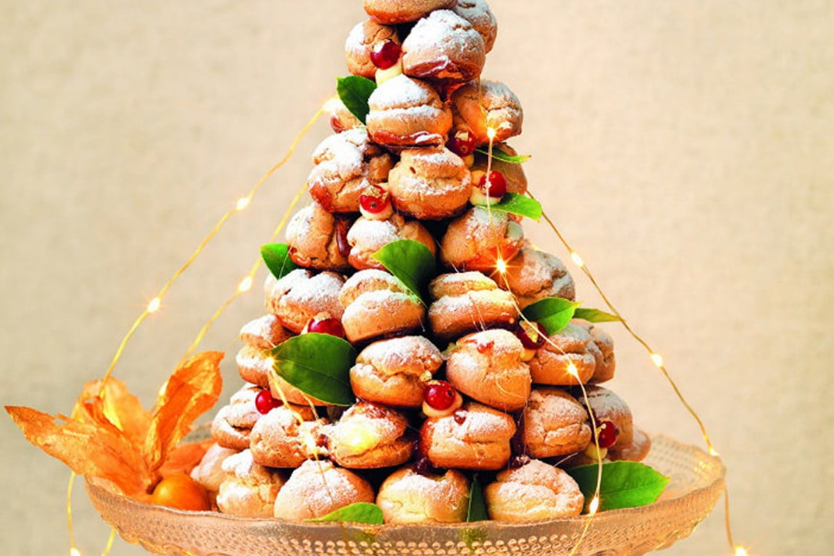 albero di bigne salati con bigne salati