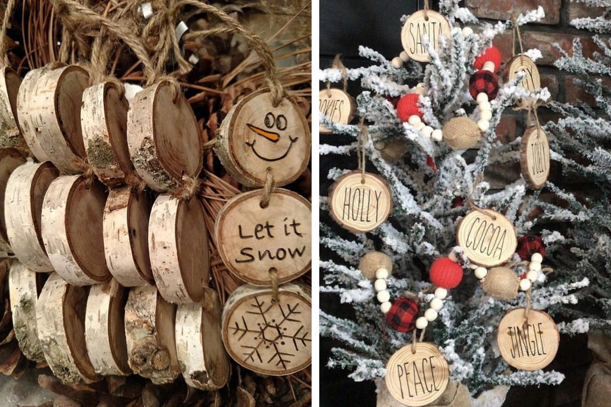 riciclo legno 20 idee strepitose tronchi e tronchetti a natale