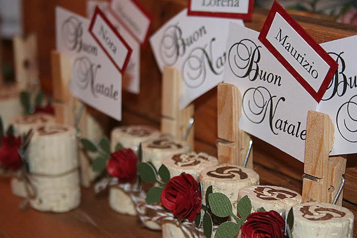 riciclo tappi di sughero 21 tappi di sughero segnaposto