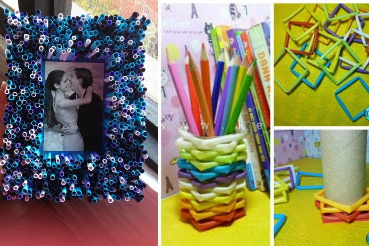 riciclo cannucce di plastica 25 cannucce plastica