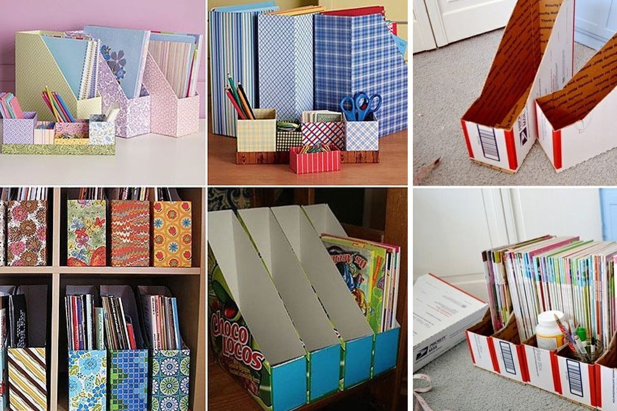 riciclo scatole ecco come creare organizer fai da te