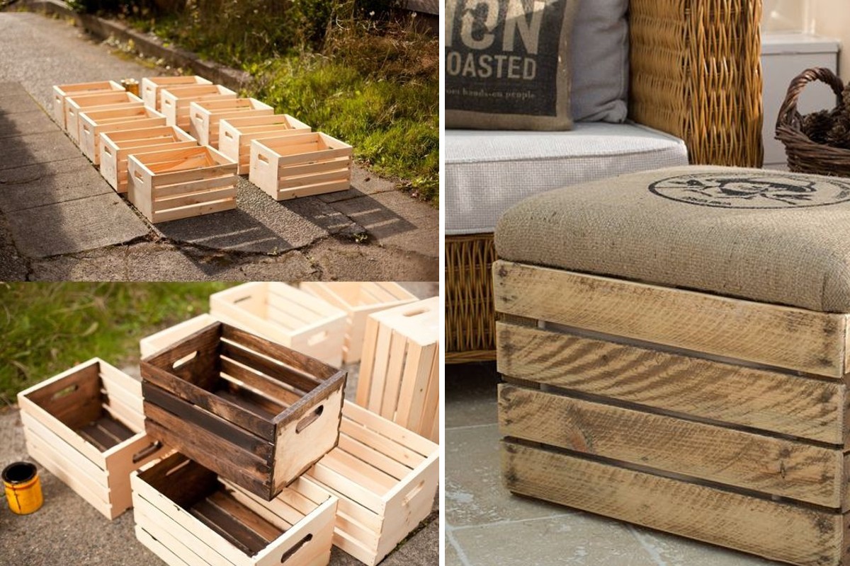 25 fantastici progetti impensabili riciclando riciclo cassette di legno 1