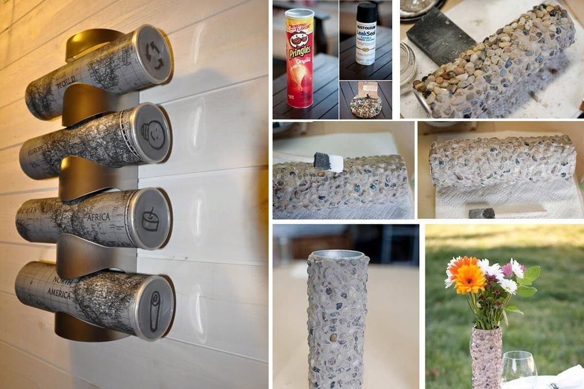 30 idee per riciclare i tubi patatine riciclo