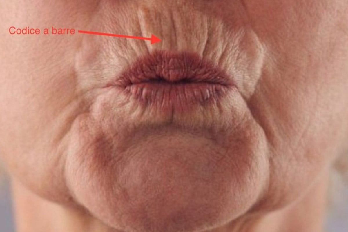 rughe sulle labbra ecco come codice a barre