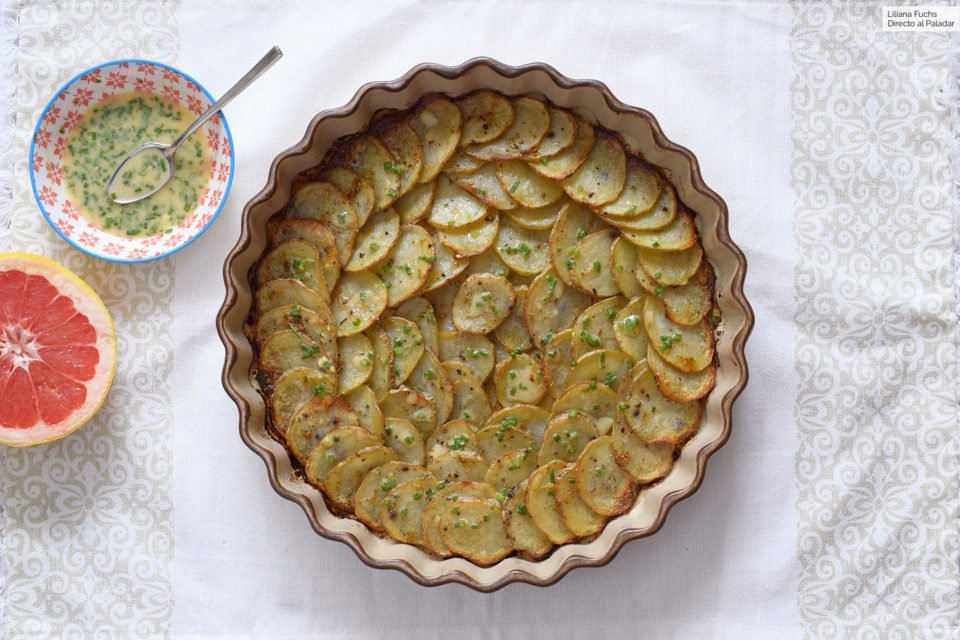 patate al forno con salsa agli agrumi