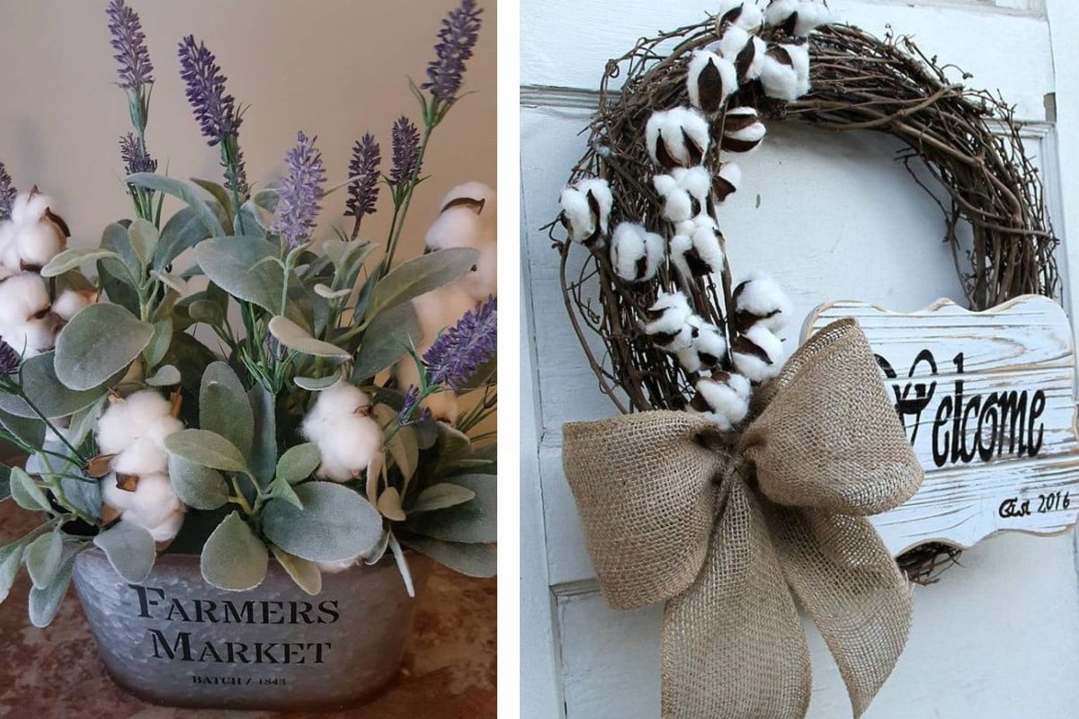 fiori di cotone tantissime decorazioni fiori di cotone 1