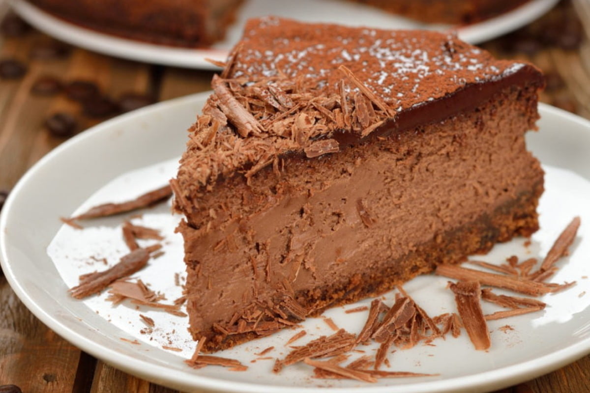 la cheesecake al cioccolato una cheesecake