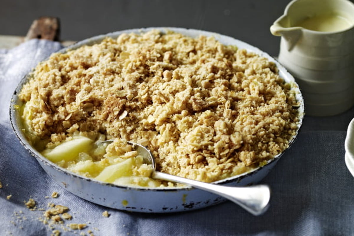 mele si ma in crosta sbriciolata di mele