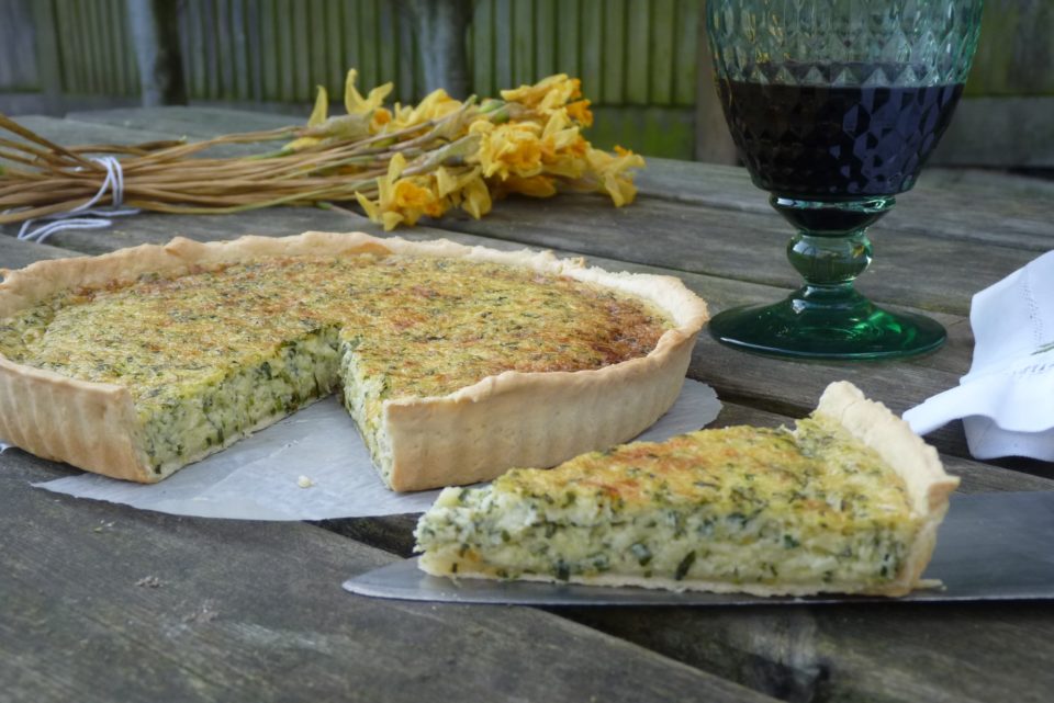 torta salata al grano saraceno e stracchino