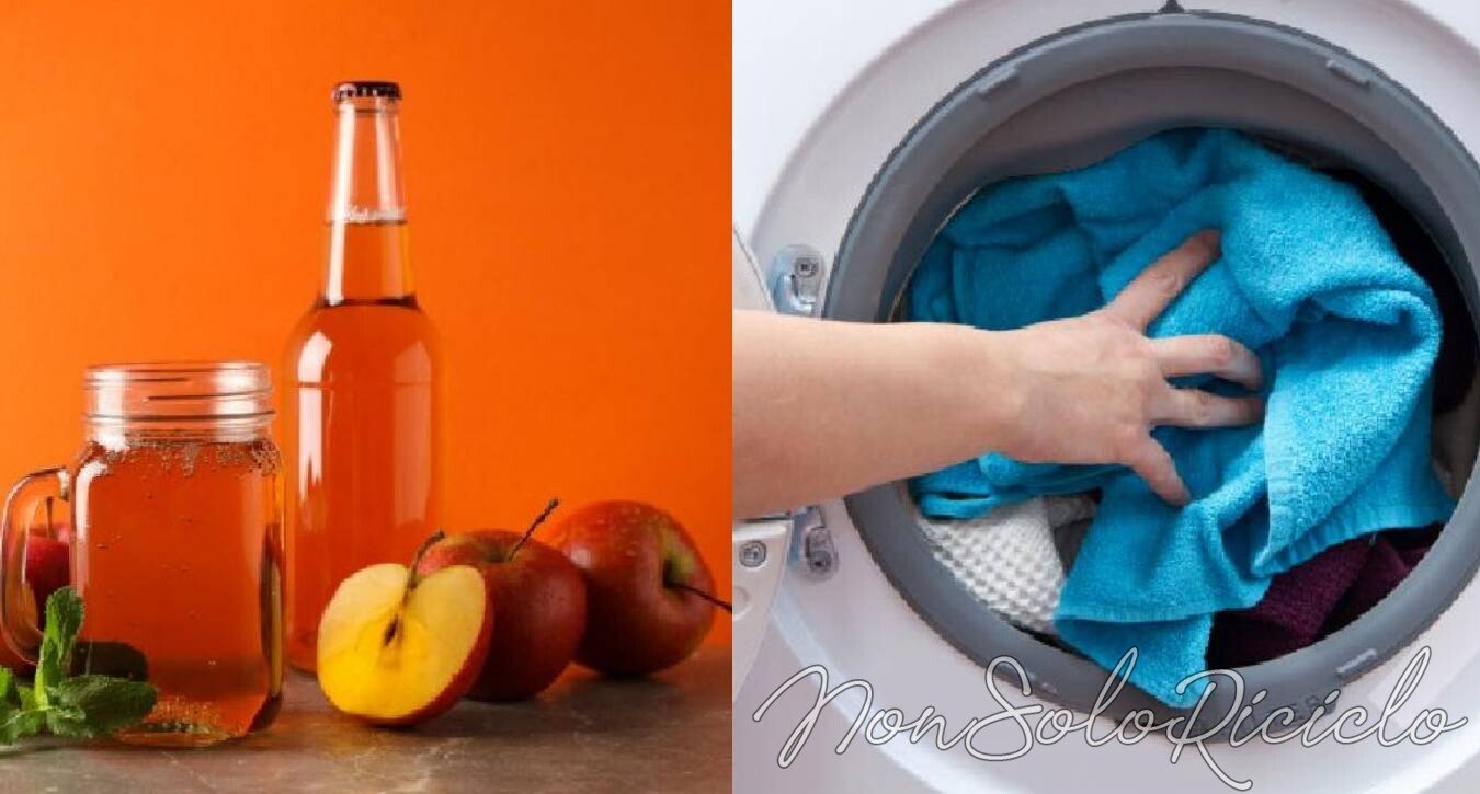 aceto di mele in lavatrice
