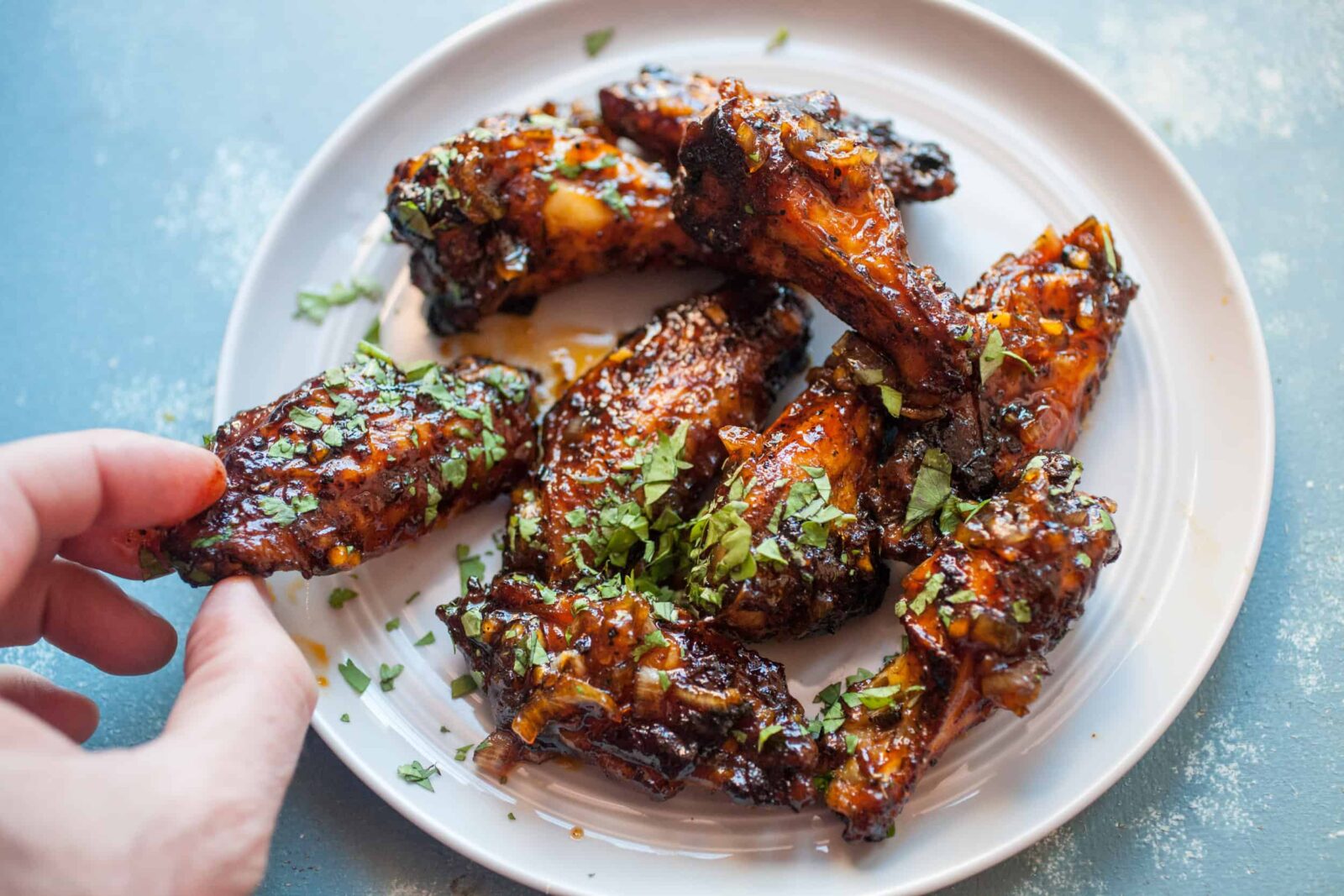 ali di pollo al caffè