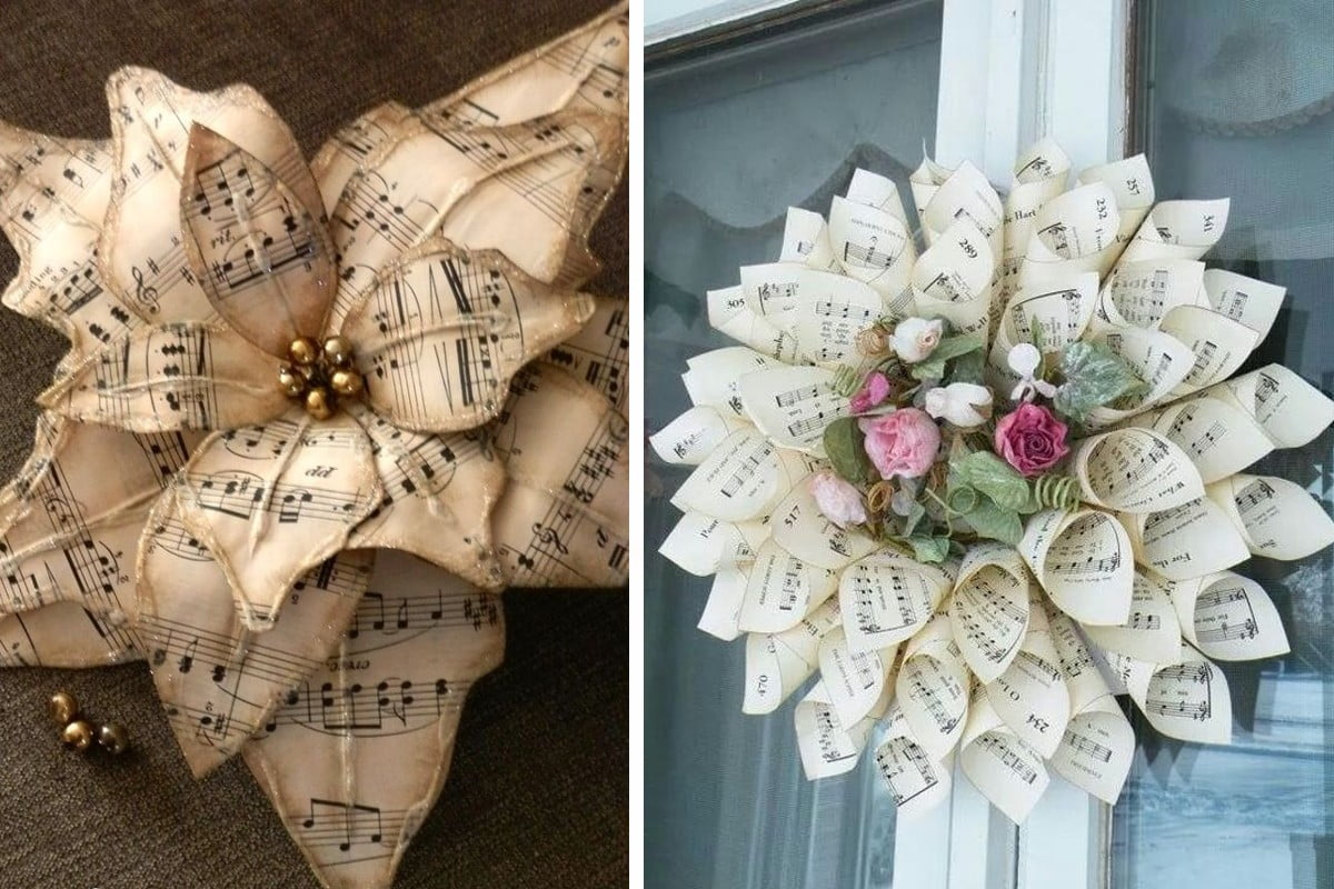 decorare con gli spartiti 20 decorazioni con spartiti