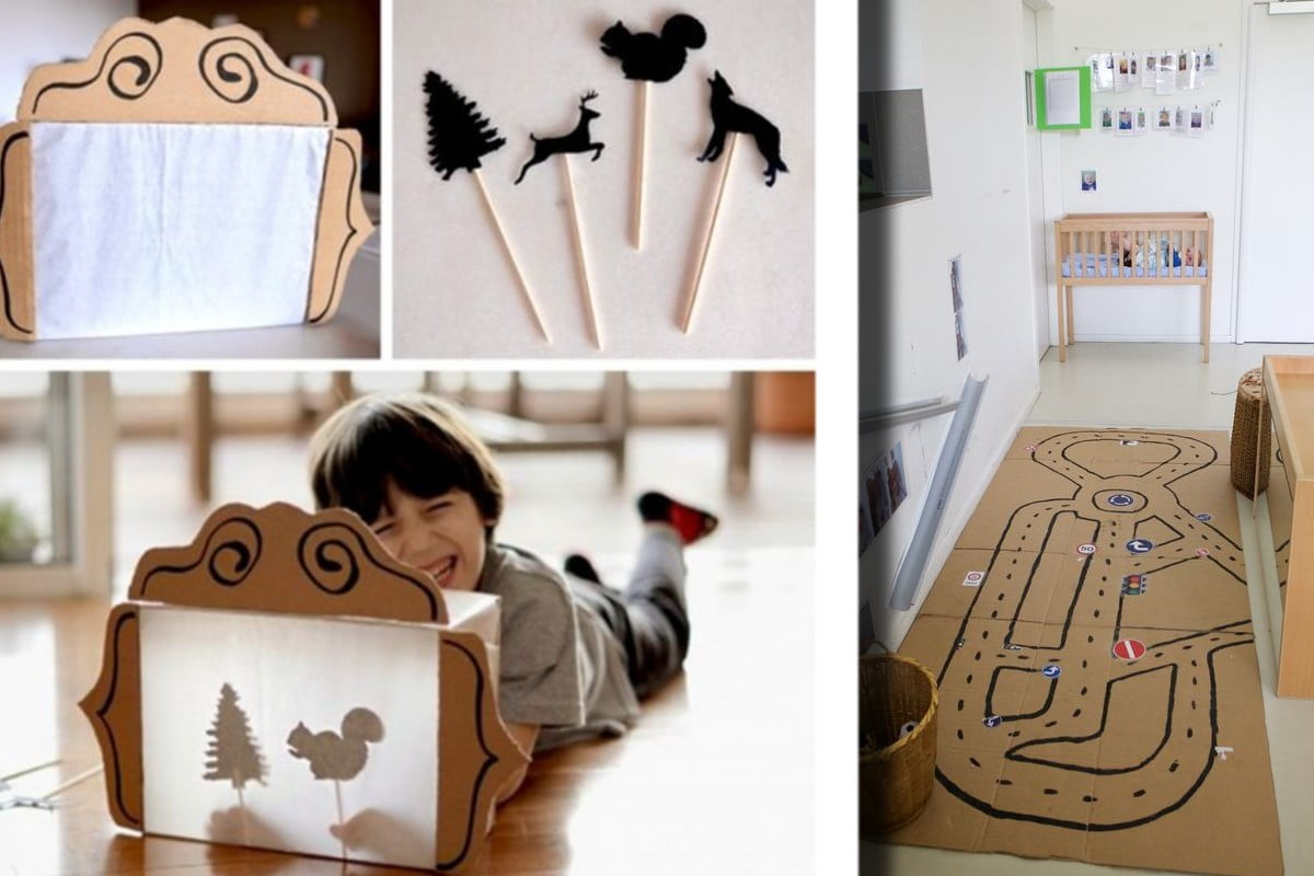 riciclo scatole di cartone giochi fai da te grazie al riciclo creativo riciclo cartone