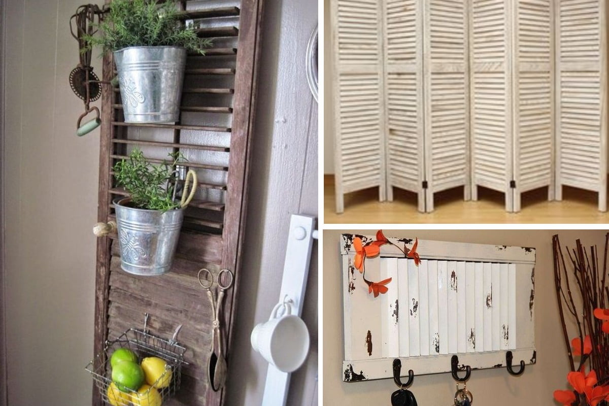 riutilizzare vecchie persiane di legno riciclo vecchie persiane 1