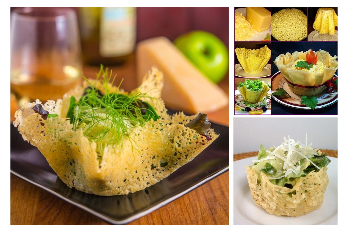 cestini parmigiano e mortadella cestini di parmigiano