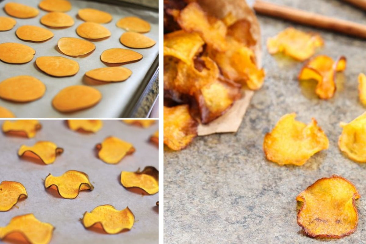 chips di zucca al forno chips di zucca