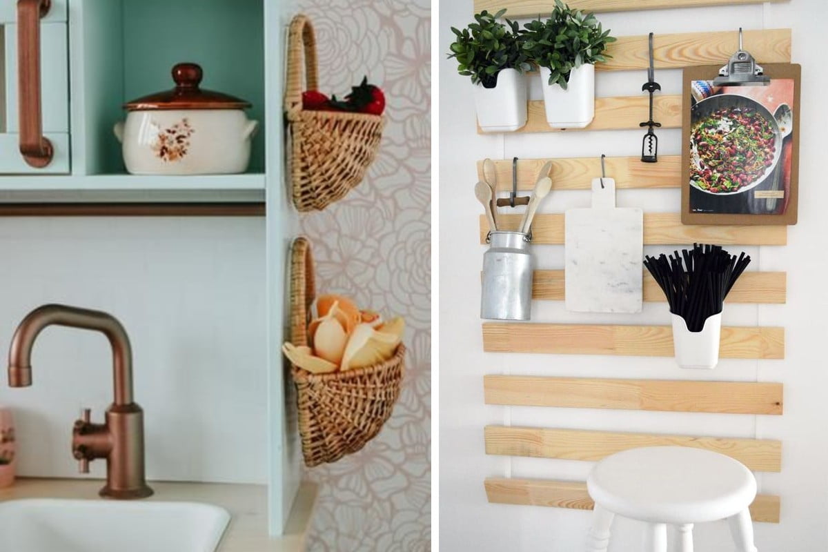 organizzare la cucina con mobili mobili fai da te e salva spazio