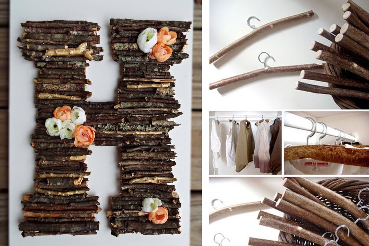 riciclare rametti di legno per rametti di legno