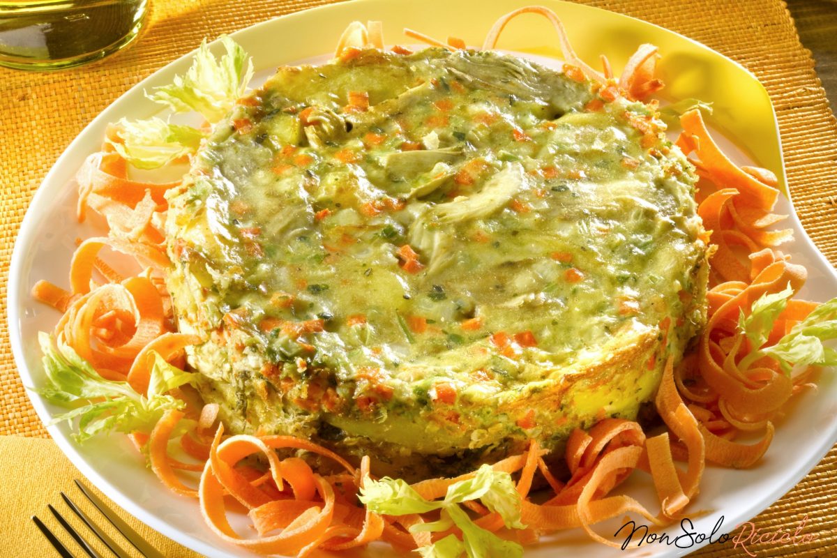 tortino di carciofi un piatto 1