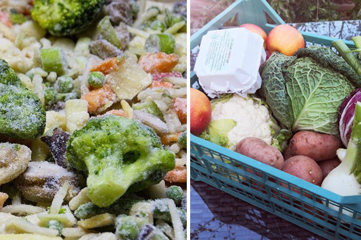 verdure surgelate o verdure fresche verdure