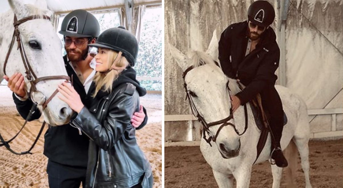 Can e Diletta insieme a cavallo