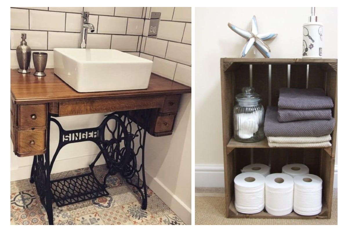 arredamento bagno con oggetti riciclati arredo bagno riciclo