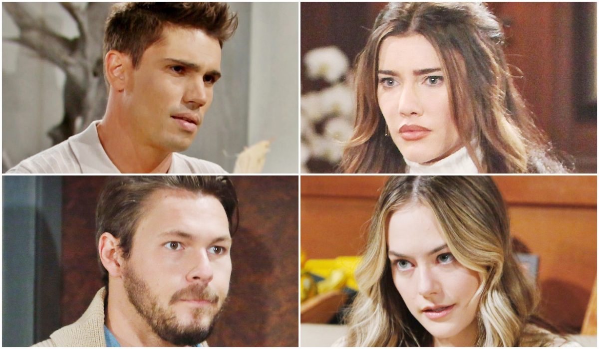 beautiful anticipazioni 23 febbraio steffy Finn Steffy Liam Hope betrayal collage BB CBS HW